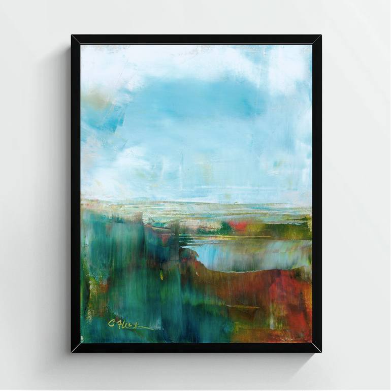 Original Abstract Landscape Painting by Cynthia Fletcher