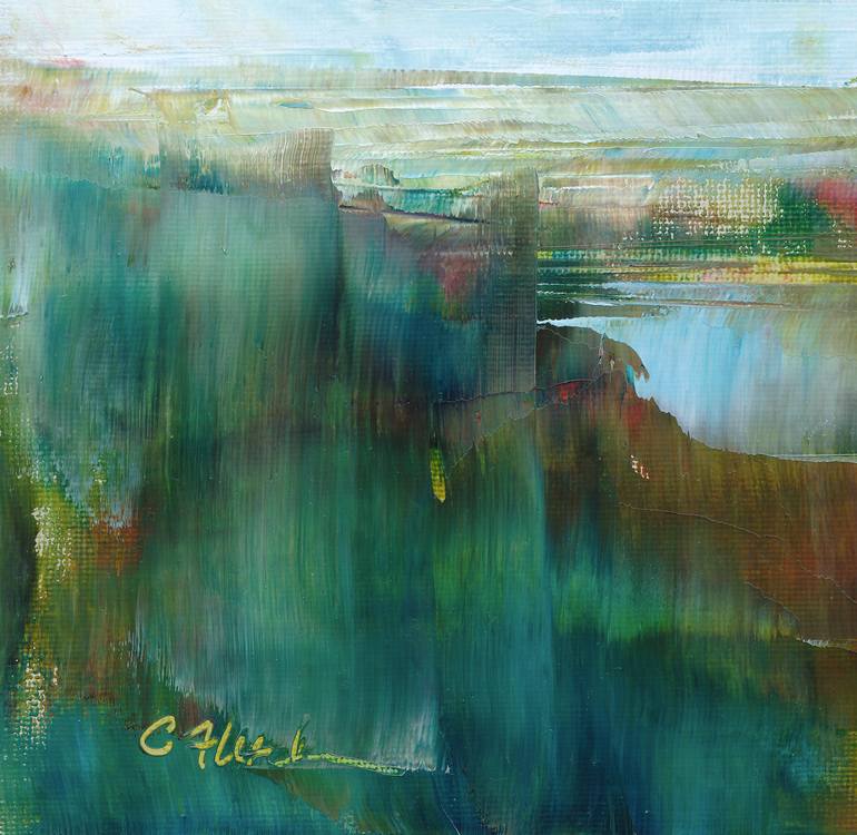 Original Abstract Landscape Painting by Cynthia Fletcher