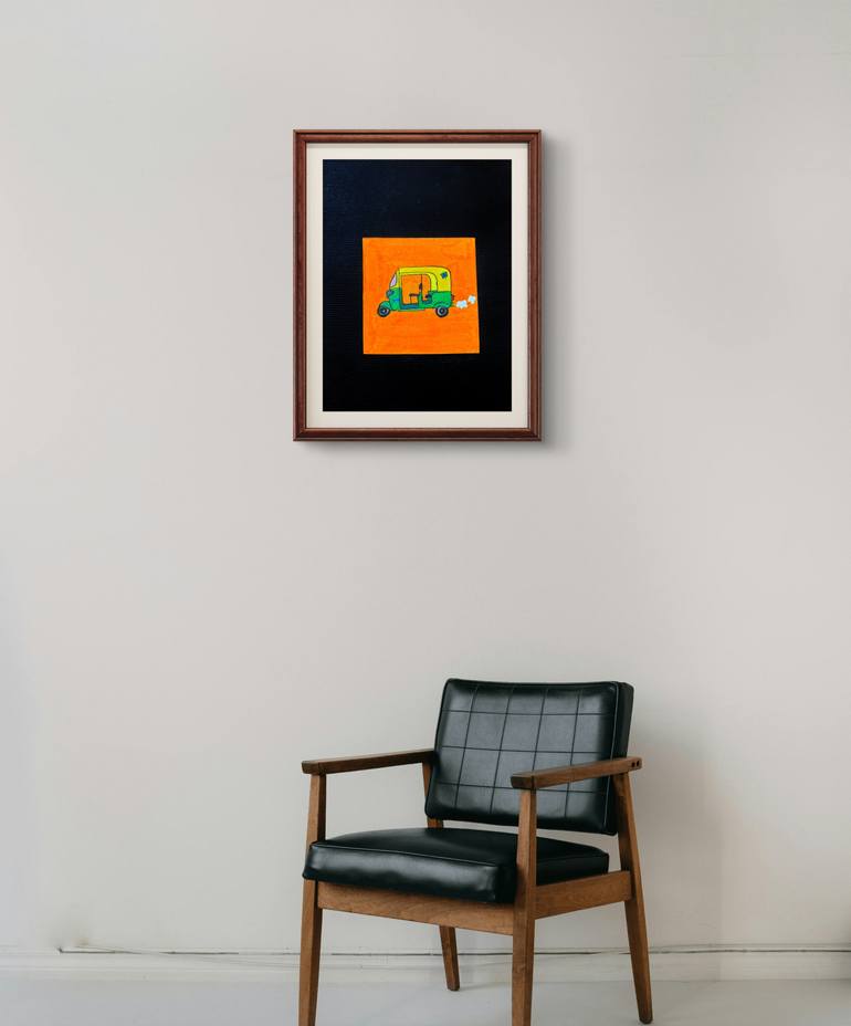 Original Pop Art Transportation Drawing by Anza Khawaja