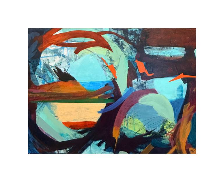 Original Abstract Expressionism Abstract Painting by Kasey Wanford
