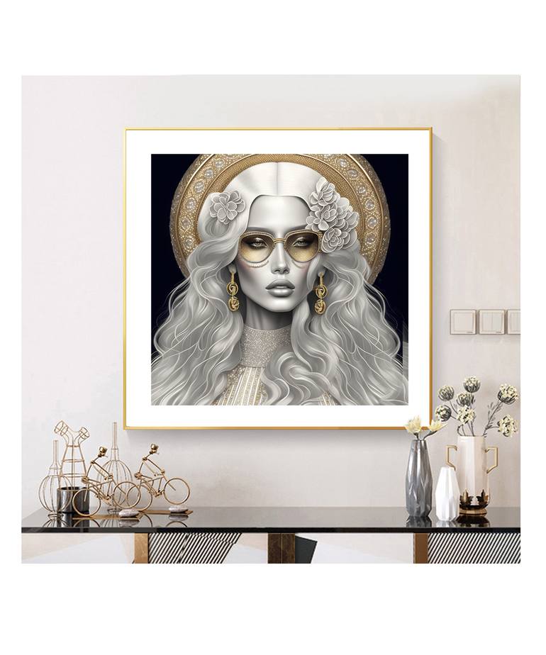 Original Art Deco Fashion Printmaking by Maria Szollosi