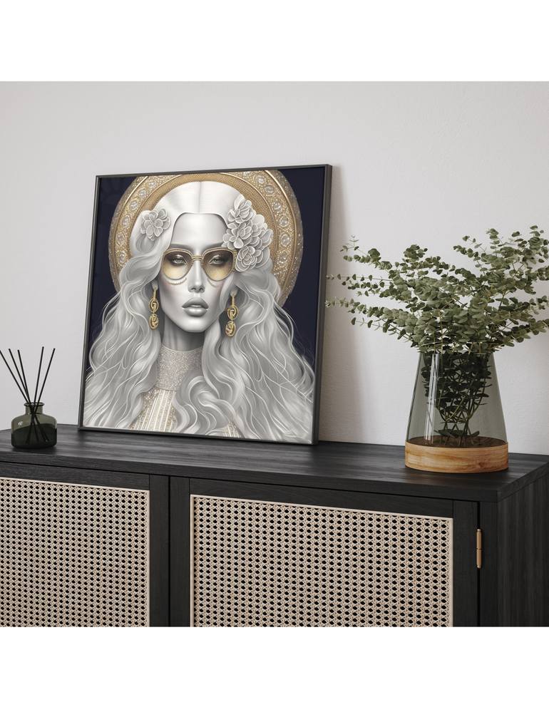Original Art Deco Fashion Printmaking by Maria Szollosi
