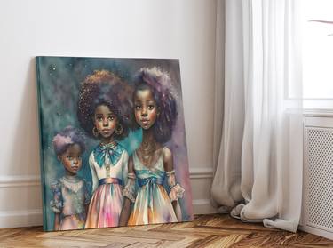 Original Contemporary Family Paintings by Maria Szollosi