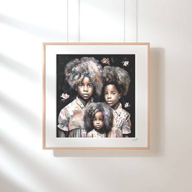 Siblings / Mixed Media Acrylic on Canvas thumb