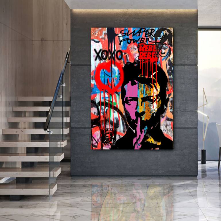 Original Pop Culture/Celebrity Painting by Maria Szollosi