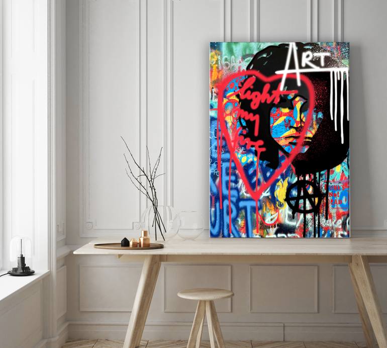 Original Pop Culture/Celebrity Painting by Maria Szollosi
