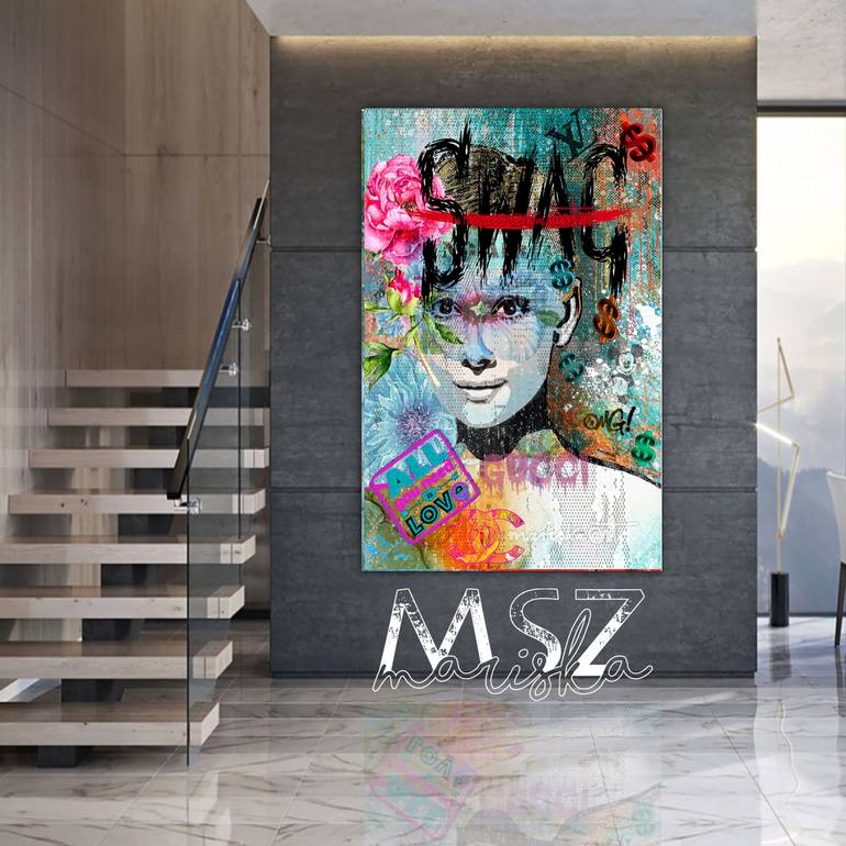 Original Modern Pop Culture/Celebrity Painting by Maria Szollosi