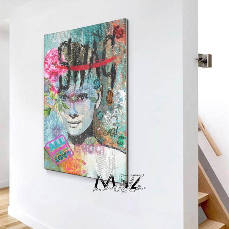 Original Modern Pop Culture/Celebrity Painting by Maria Szollosi