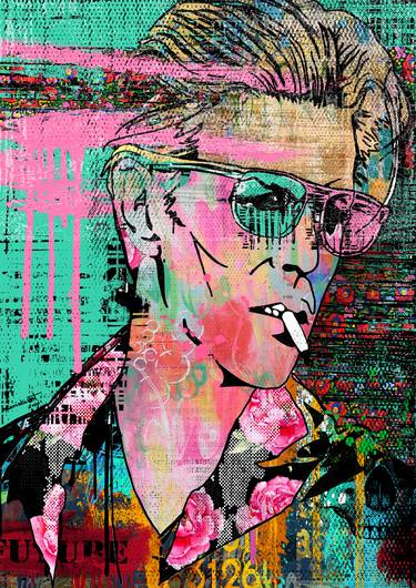 Original Pop Art Pop Culture/Celebrity Printmaking by Maria Szollosi