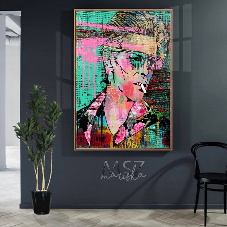 Original Pop Culture/Celebrity Painting by Maria Szollosi