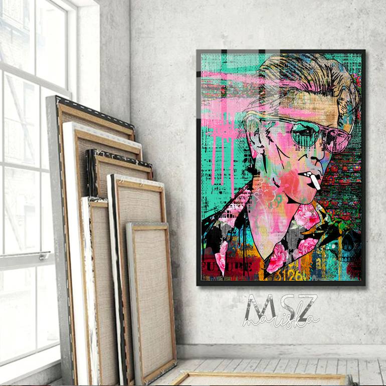 Original Pop Art Pop Culture/Celebrity Painting by Maria Szollosi