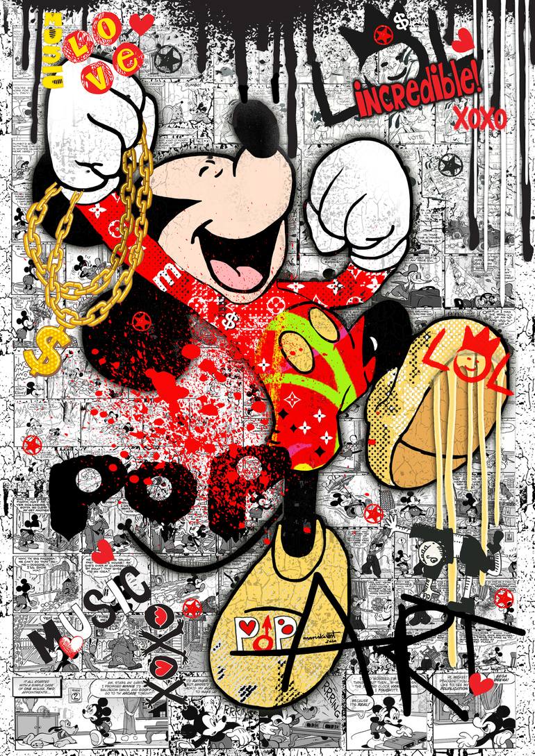 graffiti mickey mouse drawings