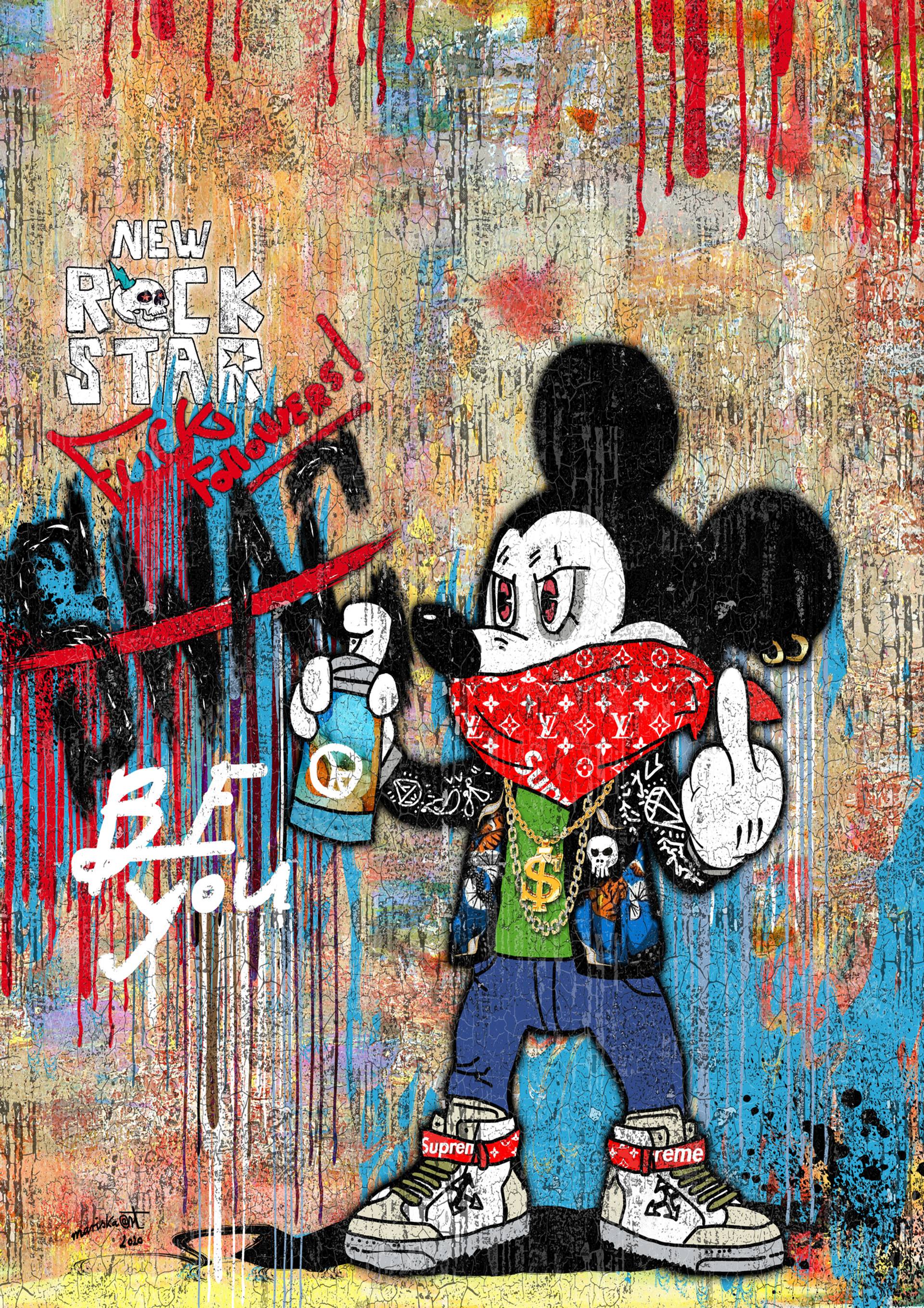 トップス WACK MARIA Abstract Graffiti - Art Print トップス WACKO MARIA ABSTRACT GRAFFITI PRINT L01 Mens Casual