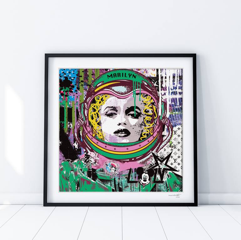 Original Pop Art Pop Culture/Celebrity Painting by Maria Szollosi