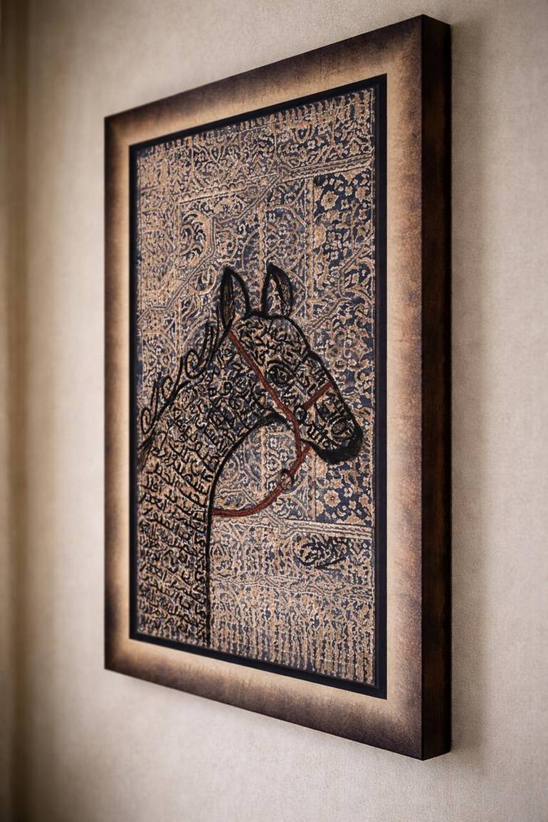 Original Contemporary Horse Painting by Zaineh Alshannaq