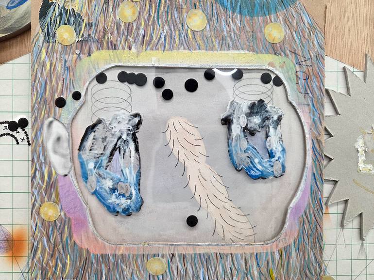 Original Contemporary Christmas Mixed Media by Kanako Juno