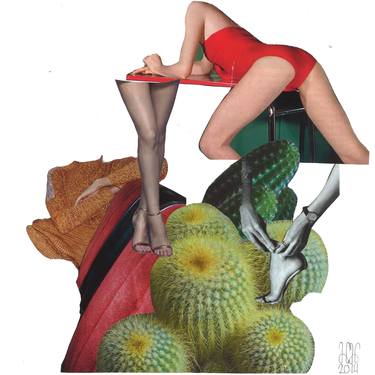 Print of Dada Erotic Collage by Helen van Hoogstraten