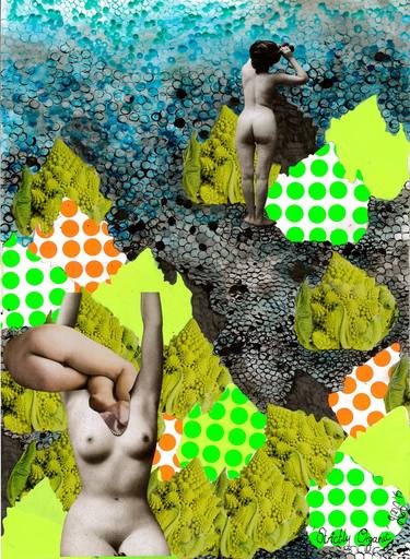 Original Dada Erotic Collage by Helen van Hoogstraten
