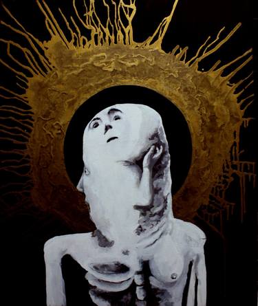 Original Surrealism Nude Painting by Jorge Torres