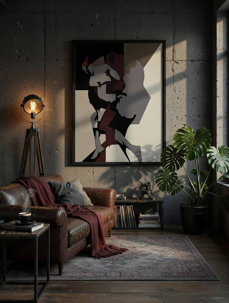 Original Abstract Expressionism Abstract Digital by Moe Fard
