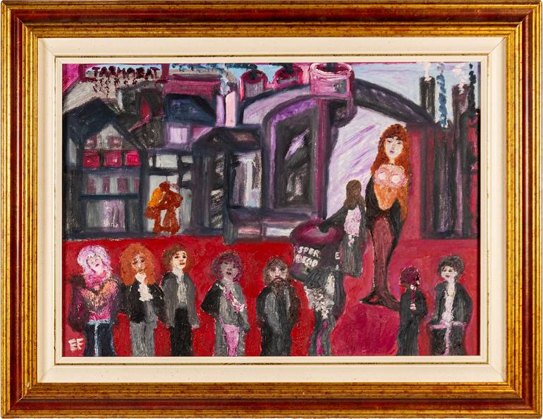 Original Surrealism Other Painting by Elena Fontanesi