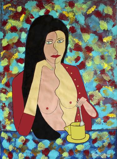 Saatchi Art Artist Edward Colarik; Paintings, “Coffee, Tea or Me” #art