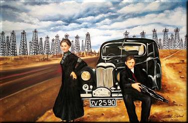 Saatchi Art Artist Edward Colarik; Paintings, “Bonnie and Clyde” #art