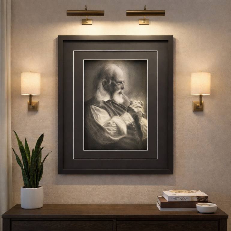 Original Classicism Music Drawing by Poonam Sharma