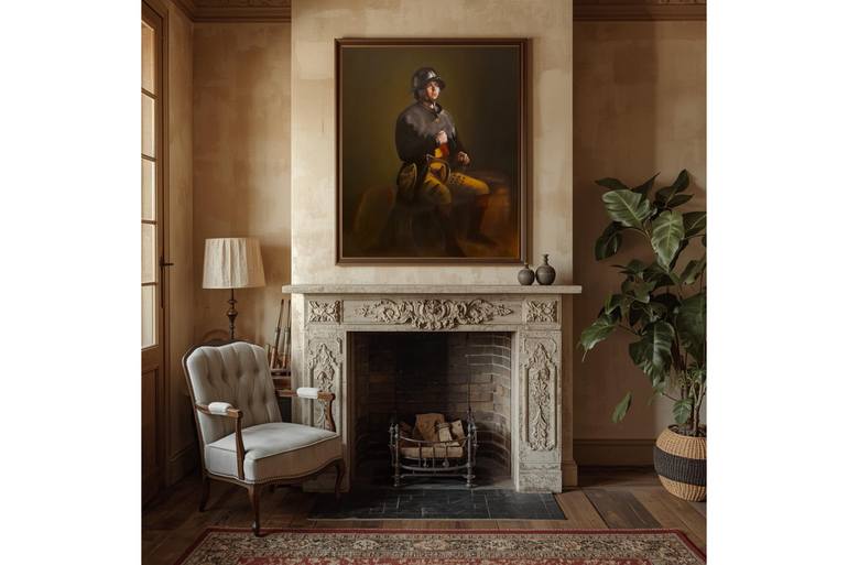 Original Classicism Men Painting by Poonam Sharma