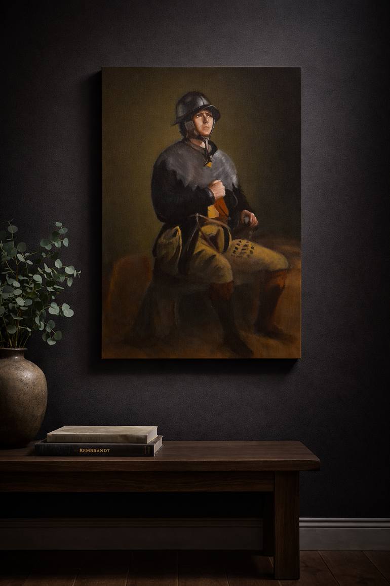 Original Classicism Men Painting by Poonam Sharma