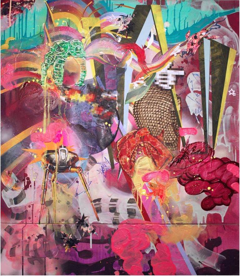 Sci-Fi Lullaby Painting by Tristram Aver | Saatchi Art