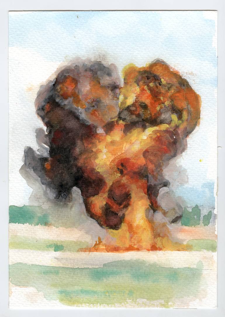 Gaza Oak III Painting by Tristram Aver | Saatchi Art