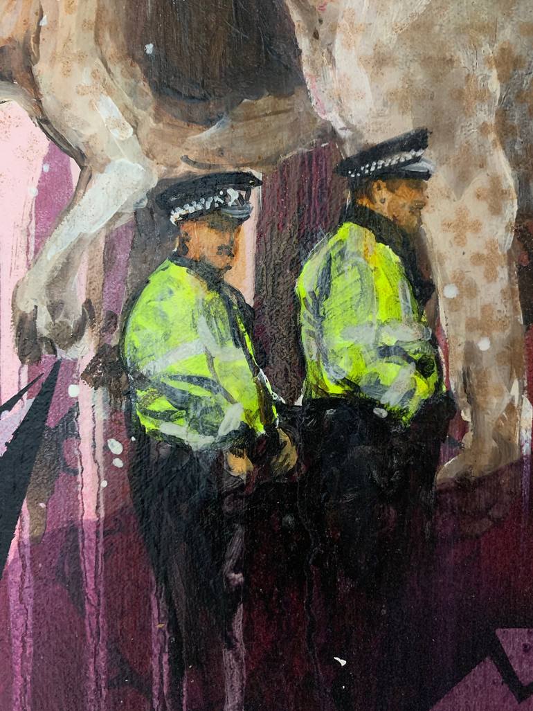 Original Figurative Dogs Painting by Tristram Aver