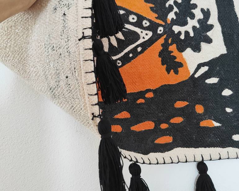 Original Folk Animal Mixed Media by Adriana Catarig