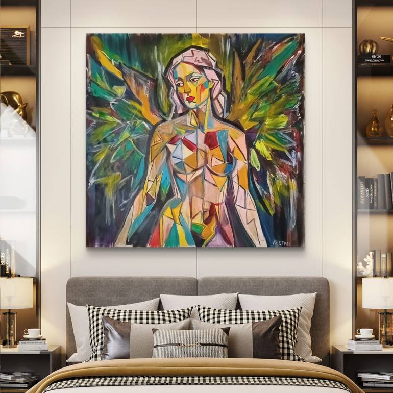 Original Abstract Expressionism Fantasy Painting by Keetah Trollope