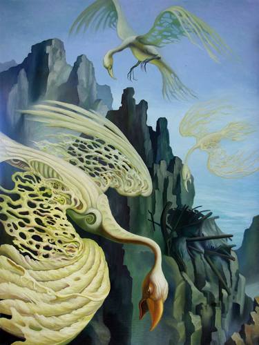 Print of Surrealism Nature Paintings by Elizabeth Barsham