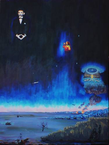 Original Surrealism Political Paintings by richard filatre