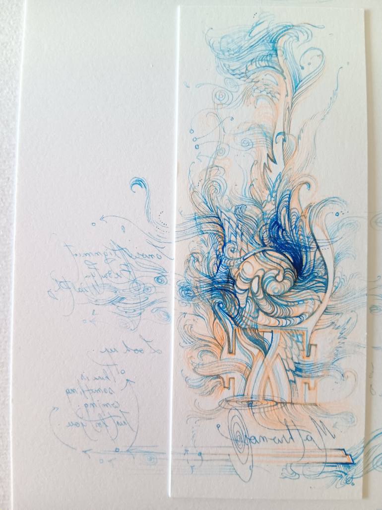 Original Figurative Abstract Mixed Media by Iris O