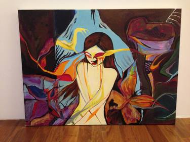 Original Expressionism Women Paintings by Lenka Hamerská