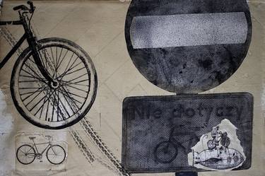 Print of Bike Printmaking by Michał Krawiec