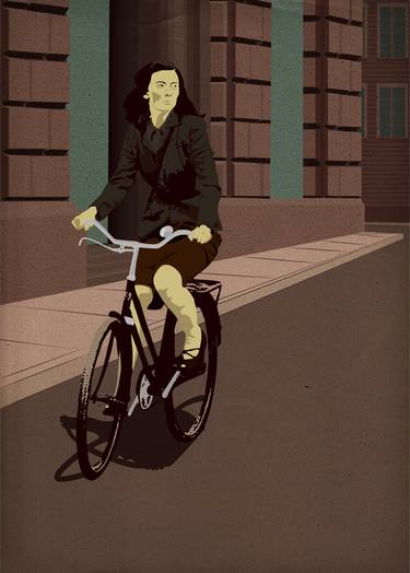 Original Illustration Bike Mixed Media by Michał Krawiec