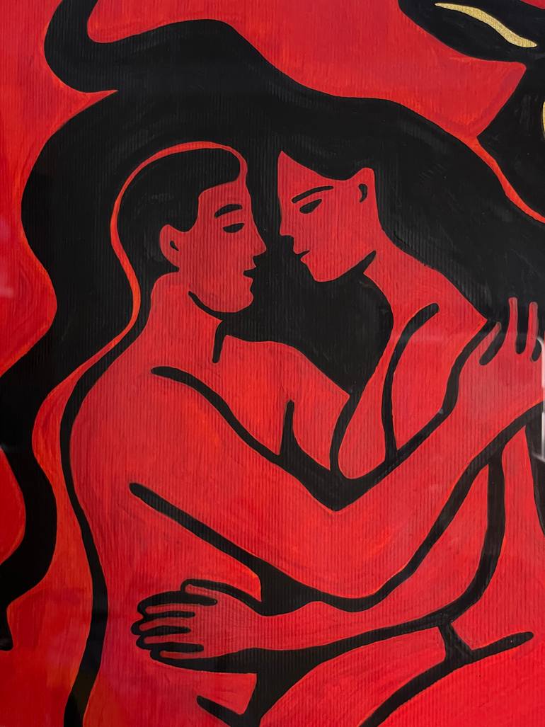 Original Figurative Classical Mythology Drawing by Maria Orlyk