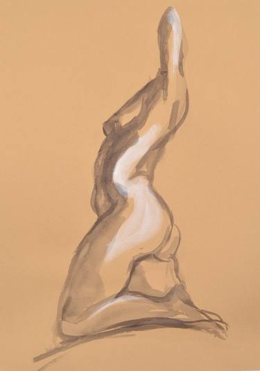 Print of Abstract Nude Drawings by Boryana Korcheva