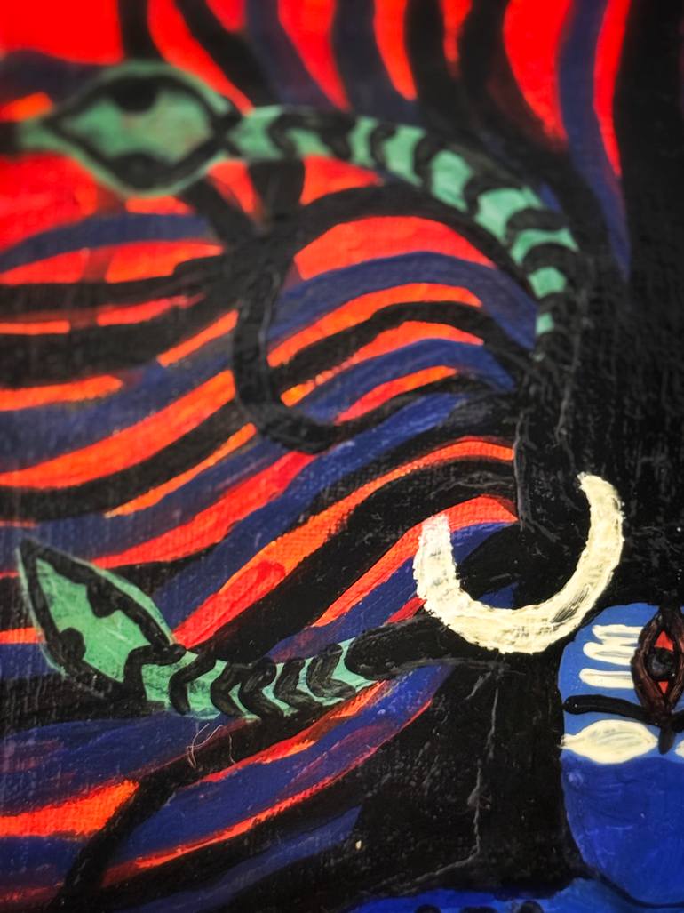 Original Modernism Abstract Painting by Ashfak Ahmed
