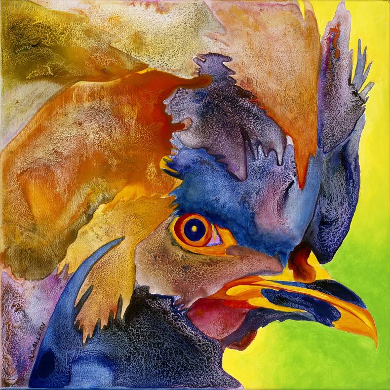 Print of Abstract Expressionism Animal Paintings by Joanne Gallery