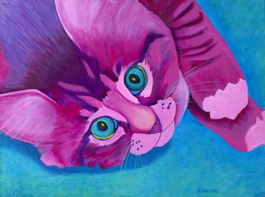 Print of Realism Cats Paintings by Joanne Gallery
