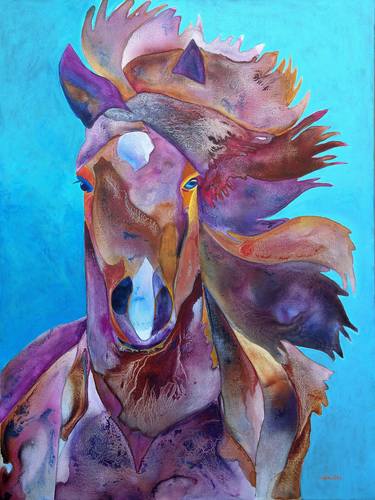 Original Abstract Expressionism Horse Paintings by Joanne Gallery