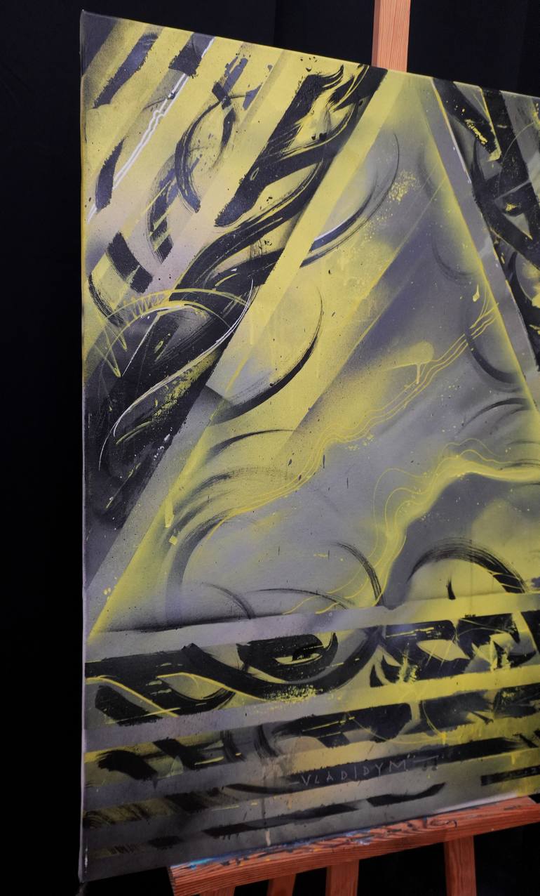 Original Abstract Geometric Painting by Vlad Onex