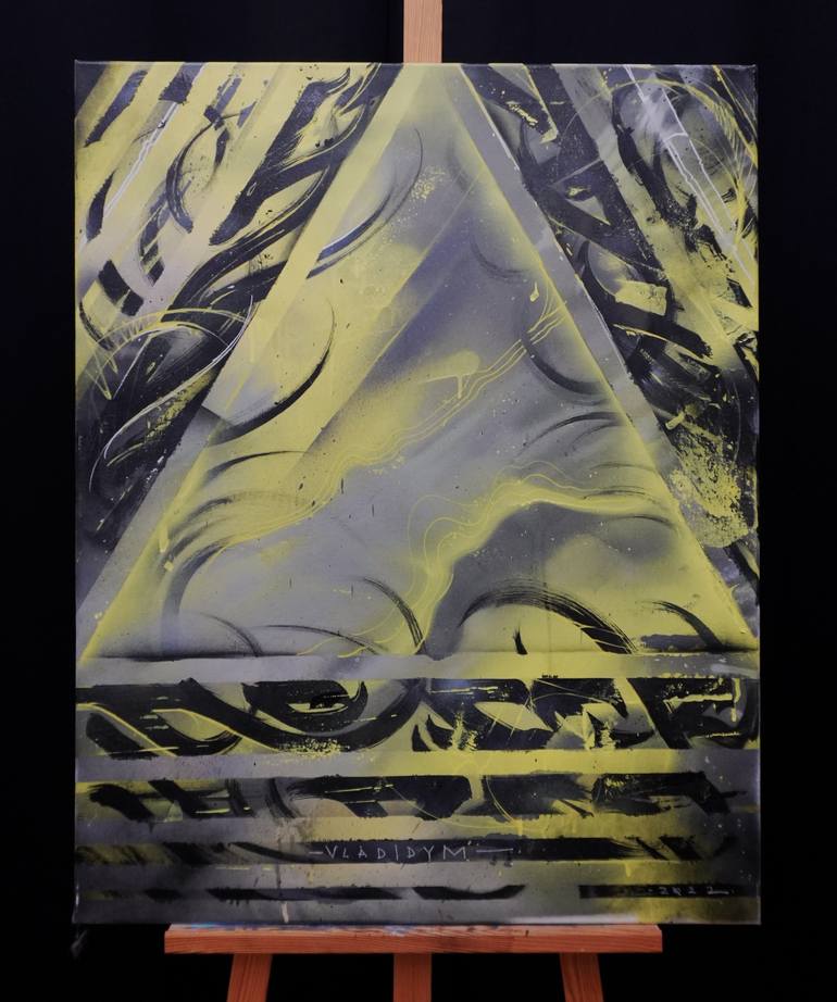 Original Abstract Geometric Painting by Vlad Onex