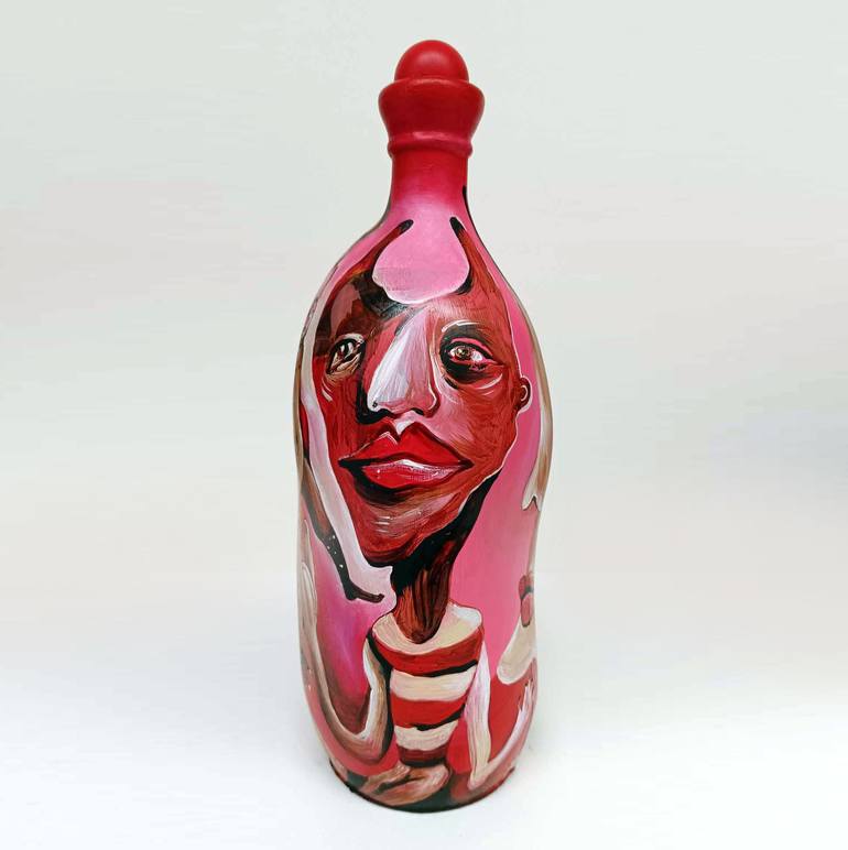 Original Figurative Fantasy Mixed Media by Valentina Brostean
